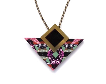 Geometric Necklace - Triangle Necklace - Modern Necklace - Triangle Pendant - Gifts For Her - Fashion Necklace - Gifts For Friend