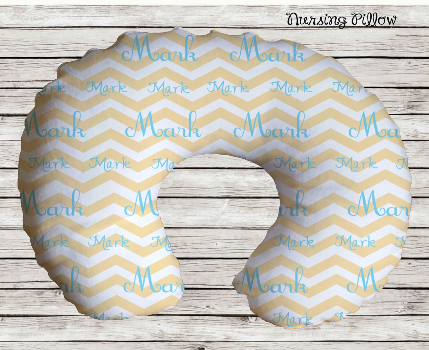 Personalized Nursing Pillow Chevron Nursing by DJammarMaternity