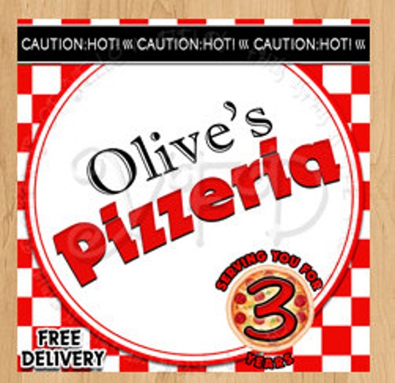 Pizza Box Label Printable