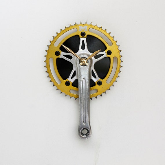 Bike Crank Clock Bicycle Gear Clock Bicycle Wall by treadandpedals