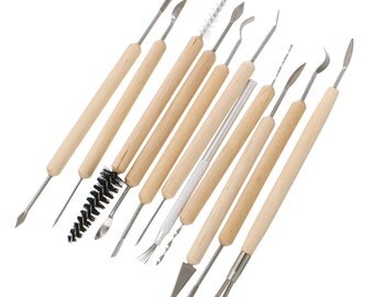 11-teiliges tool set to model clay, Schmuckmasse