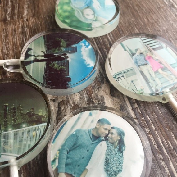 Custom Photo Hard Candy Sucker Lollipop Wedding Favors