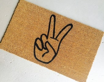 Dueces - Hand-painted coir doormat