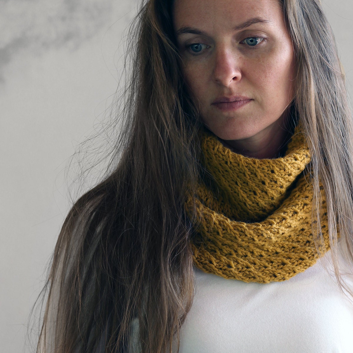 Elegant Cowl Knitting Pattern DIGNITY a set of by bromefields