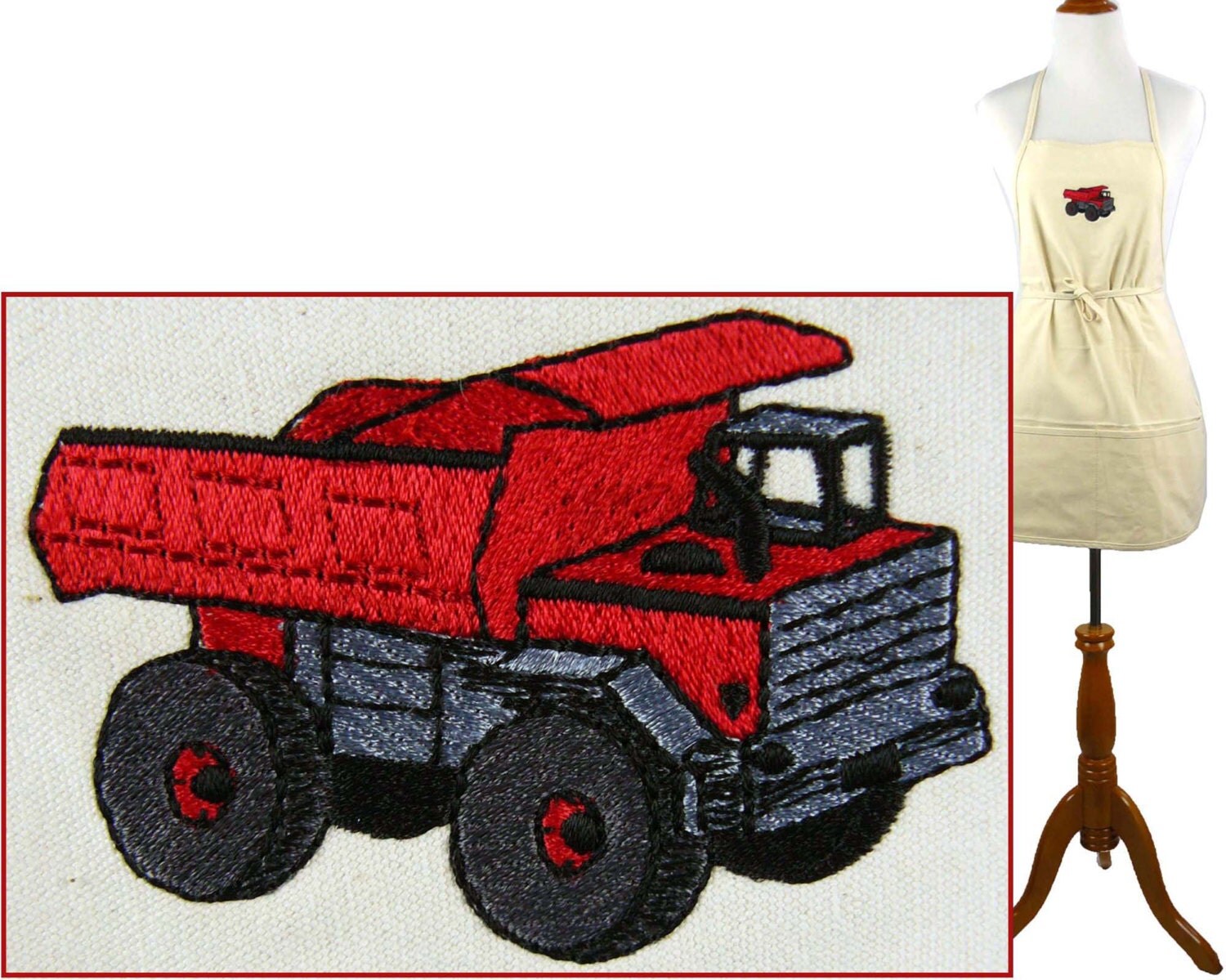 Dump Truck 24 or 30 Apron Construction by RKEmbroideryBoutique