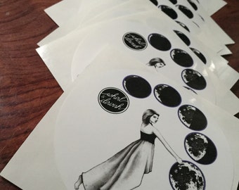 Phases of the Hoop Hula Hoop Sticker / Phases of the moon sticker/ Hooping Sticker