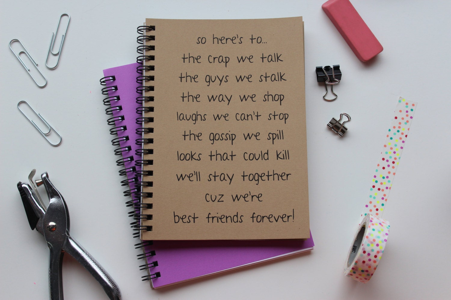 So here's to...best friends forever 5 x 7 journal