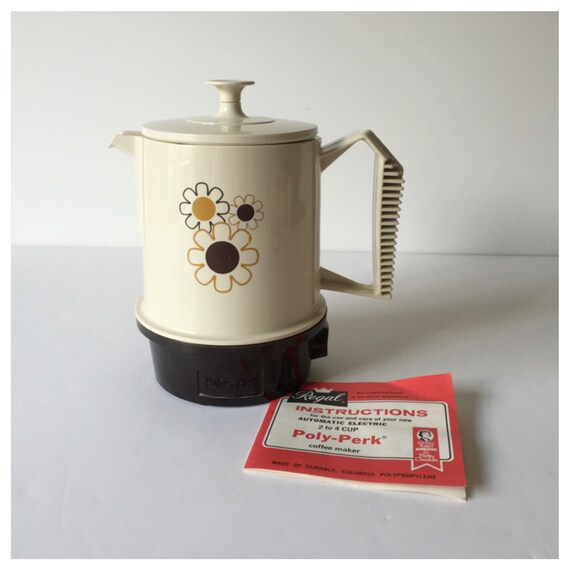 Vintage Regal Travel Coffee Pot Poly Perk Coffee Pot