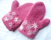 Handmade Felted Mittens