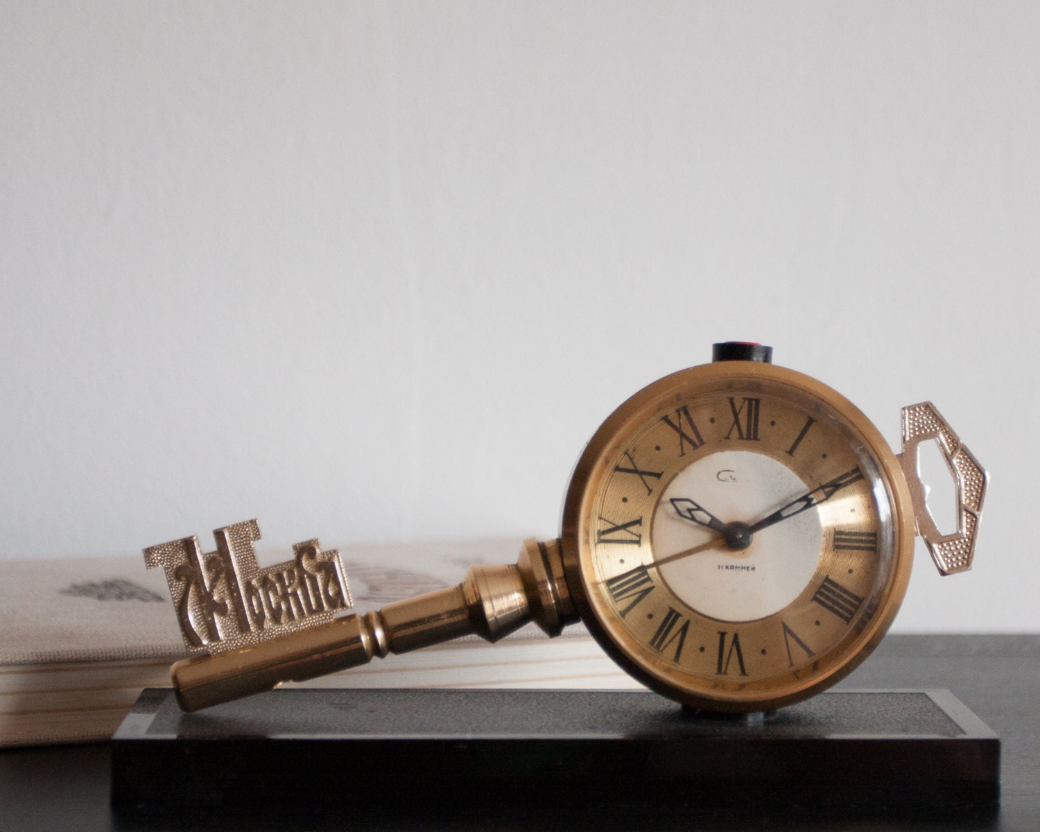 Skeleton Key Alarm Clock Large Key Clock Slava Clock
