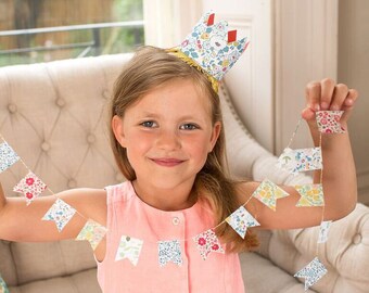 Liberty Of London - Mini Garland, Meri Meri Liberty Party Supplies, Mini Garland, pretty party supplies meri meri garland uk seller