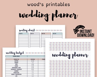 Wedding Planner; Wedding Binder, Wedding Planner Book, Wedding Planner Printable, Wedding Binder Printables, Wedding Planner Printables