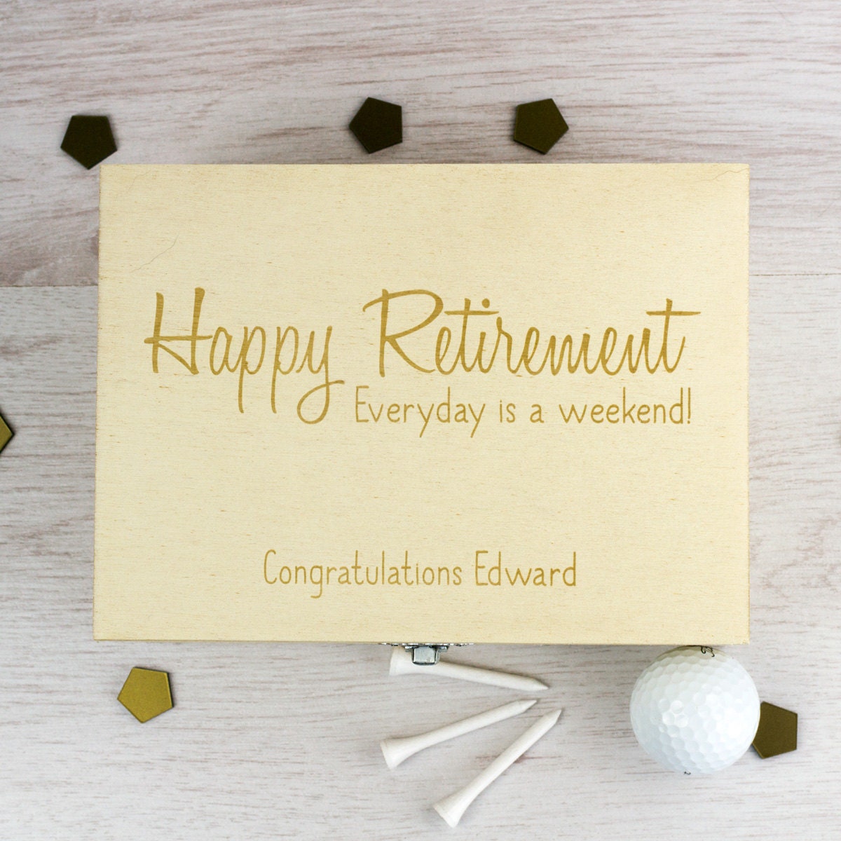 Retirement Keepsake Box Happy Retirement Personalised