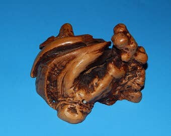 4 1/2" x 4 1/2" Driftwood Sculpture Repurpose Reuse