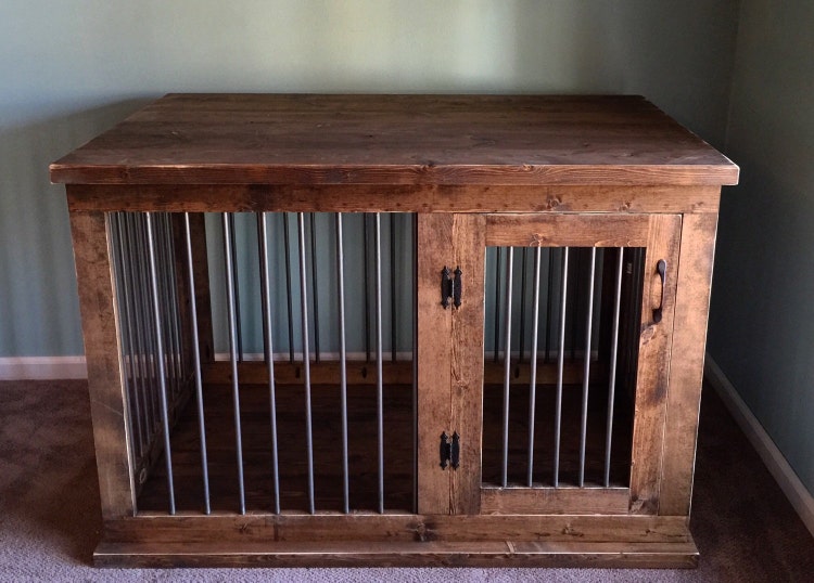 Custom Dog Kennel Coffee or Entry Table by IngrainedBuilders