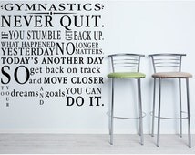 Unique gymnastics decal related items | Etsy