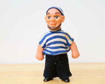 Vintage Collectible Souvenir Small Rubber Sailor Doll