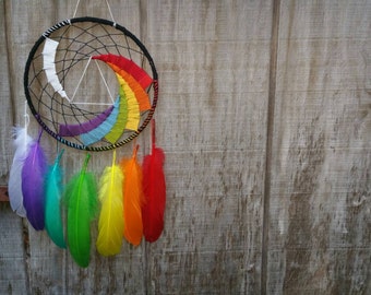 Best Seller: Pink Floyd Dark Side Of The Moon LP Album Inspired Dream Catcher // Handmade // Custom Made to Order