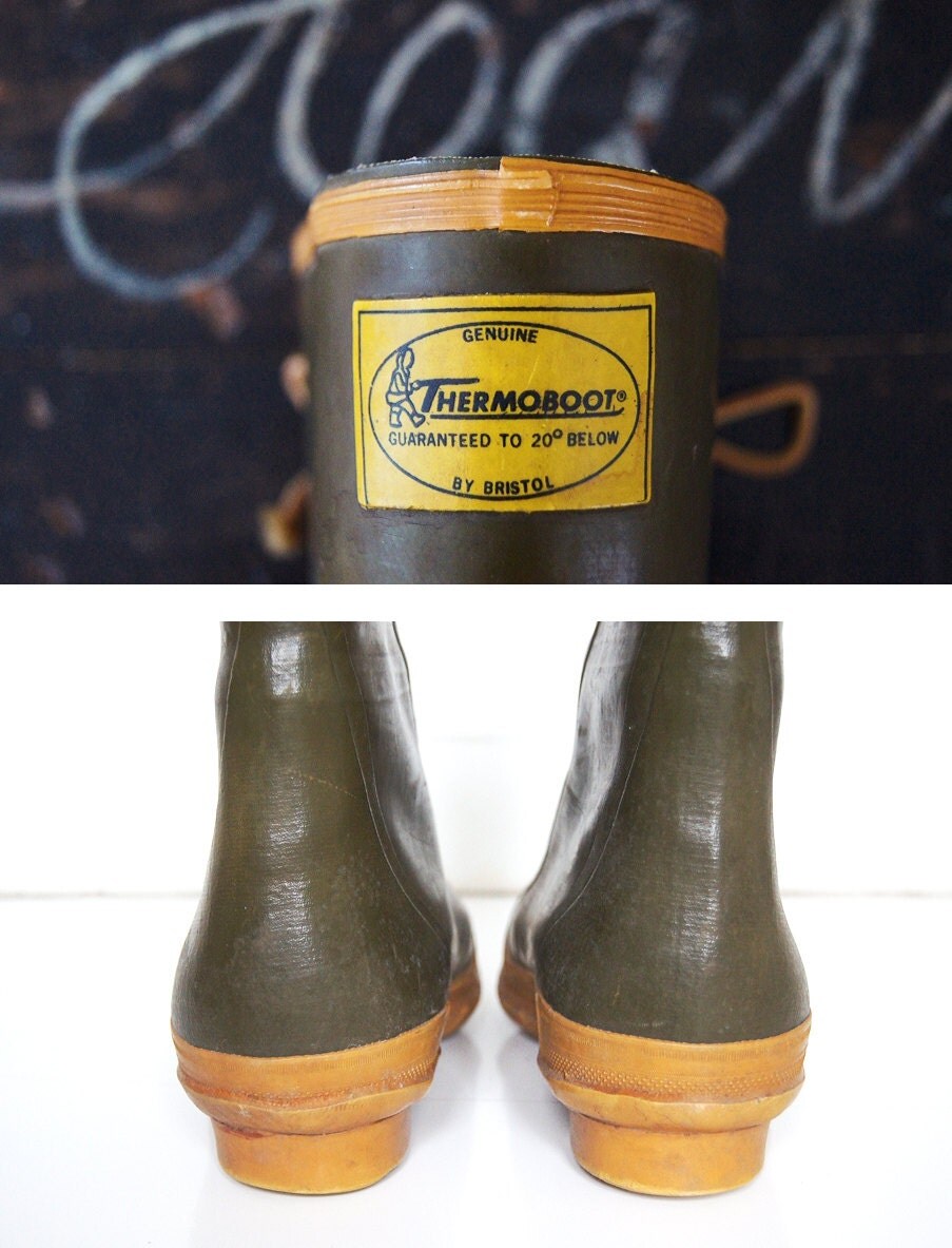 green rubber boots with yellow laces