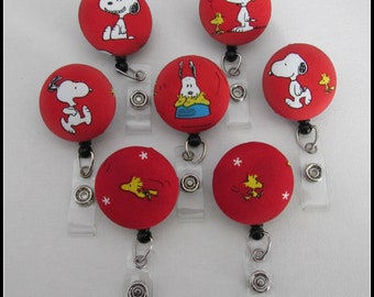 Snoopy badge reel for work or school to have fun wearing your ID!