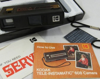 Vintage Kodak Tele-Instamatic 608 Camera in Original Box