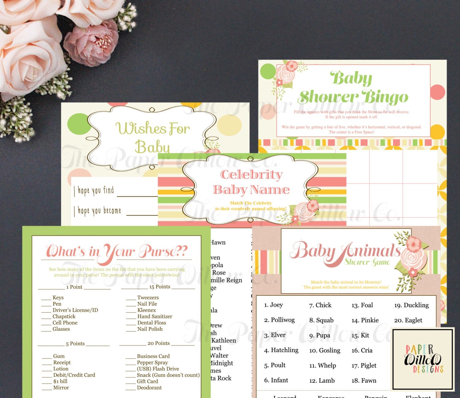 Sweet Little BabyBaby Shower Games Set 01DIYPrintable
