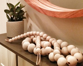 Decorative Wooden Bead Garland