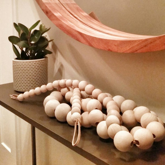 Decorative Wooden Bead Garland