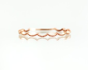 Crown Delicate Gold Ring, Gold Ring, Gold Ring 14k, Solid Gold Ring, Ring Gold, Thin Gold Ring, Gold Rings for Women, Wave Gold Ring Simple