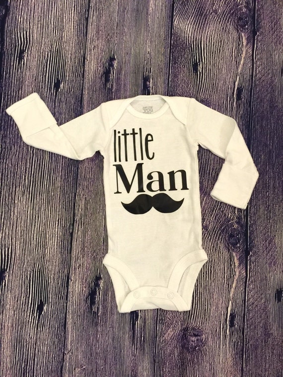 Little Man Baby Boy Onesie Outfit Baby Boy by HappyTuesdaySigns