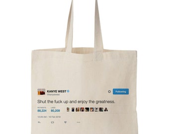 kanye west tote bag