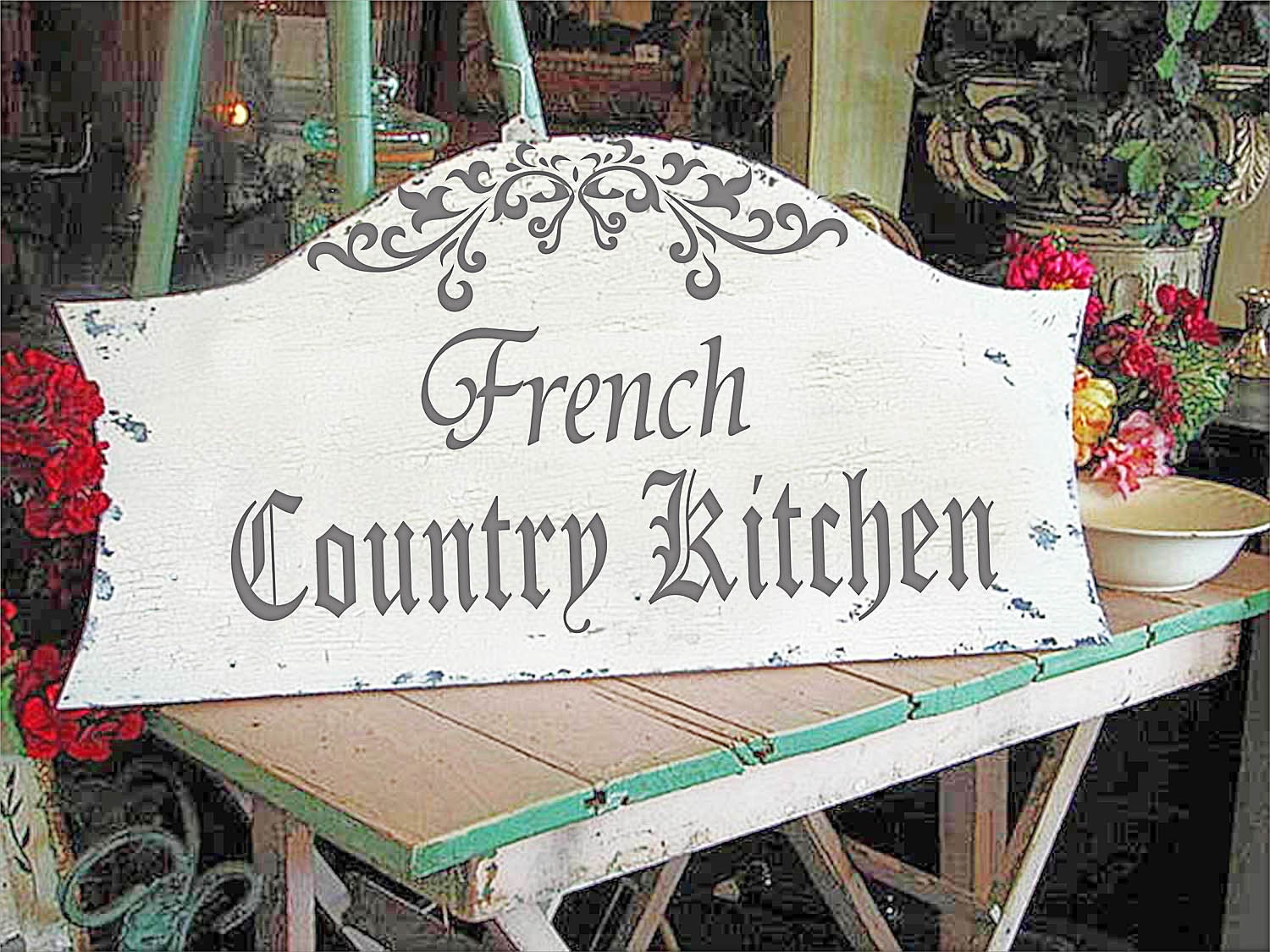 French Country Kitchen Reusable STENCIL 6 Sizes