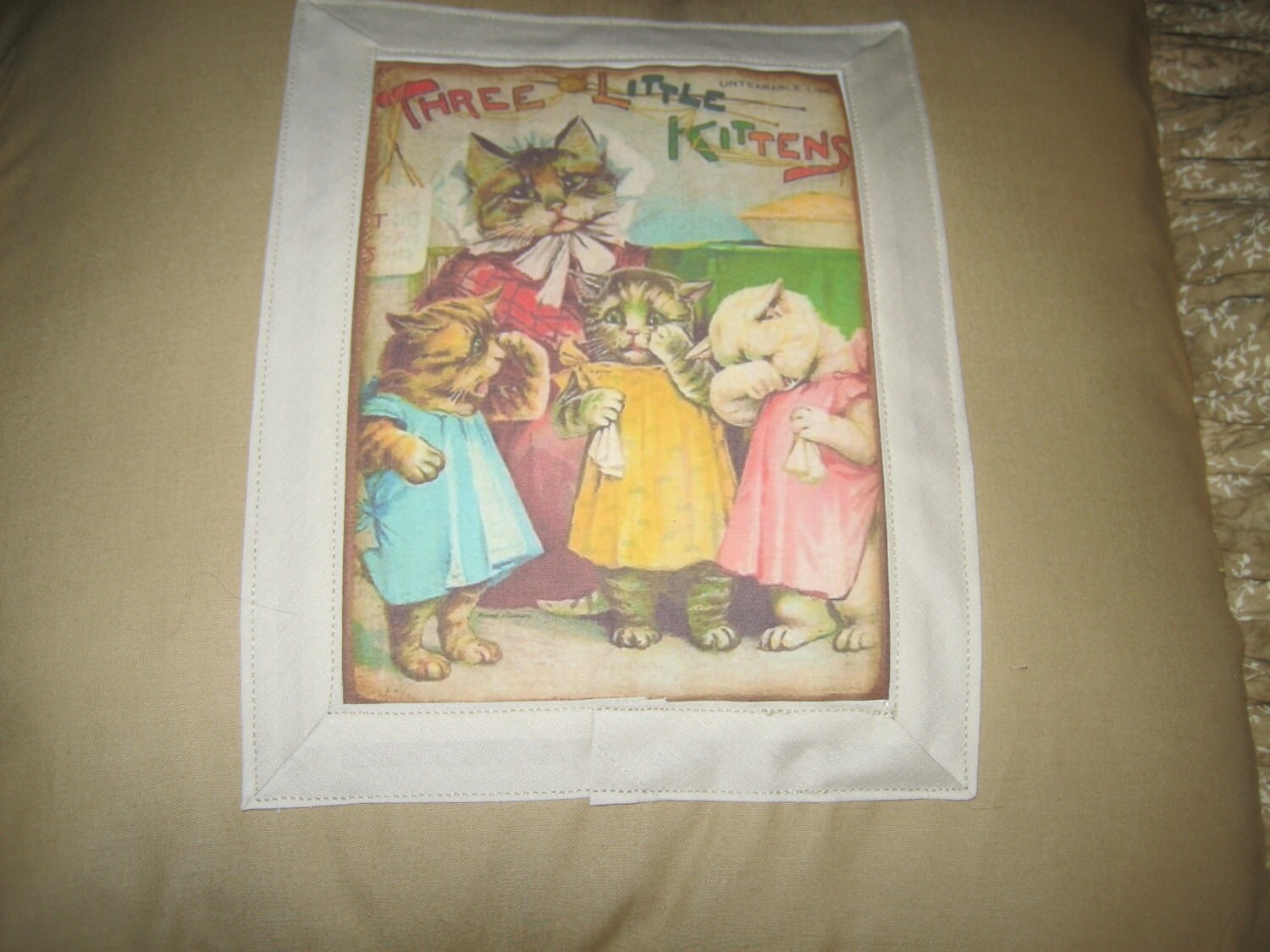 Nursery Rhyme Pillow 16 16. With Double