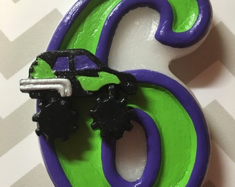 Monster Truck Birthday Candle