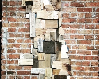 wood block wall art | etsy wood block wall art | etsy