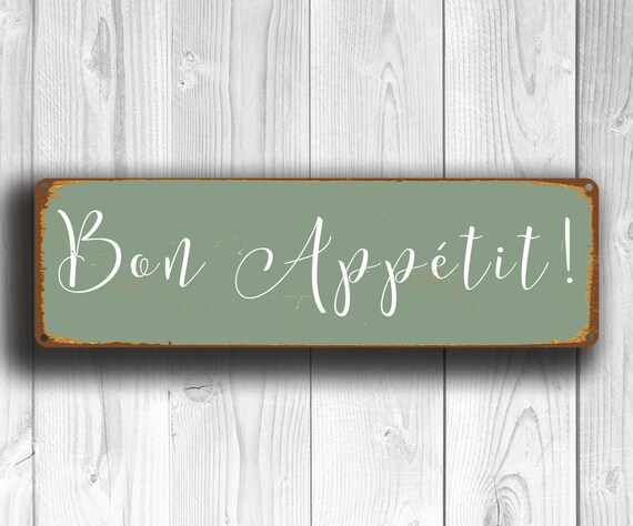 BON APPETIT SIGN Bon Appetit Signs Vintage by ClassicMetalSigns