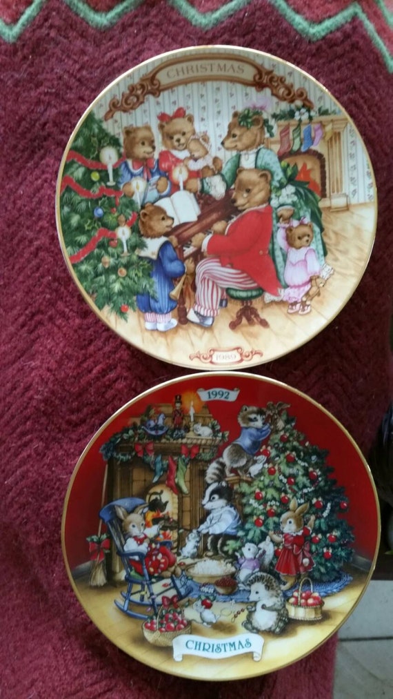 christmas plates choice of 2 vintage avon decorative 1992 and christmas plates choice of 2 vintage avon decorative 1992 and