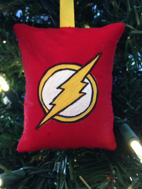 The Flash Logo Christmas Ornament DC Super Hero Barry Allen