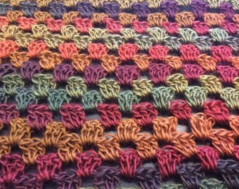 Hand made crochet Shell Shawl triangle scarf