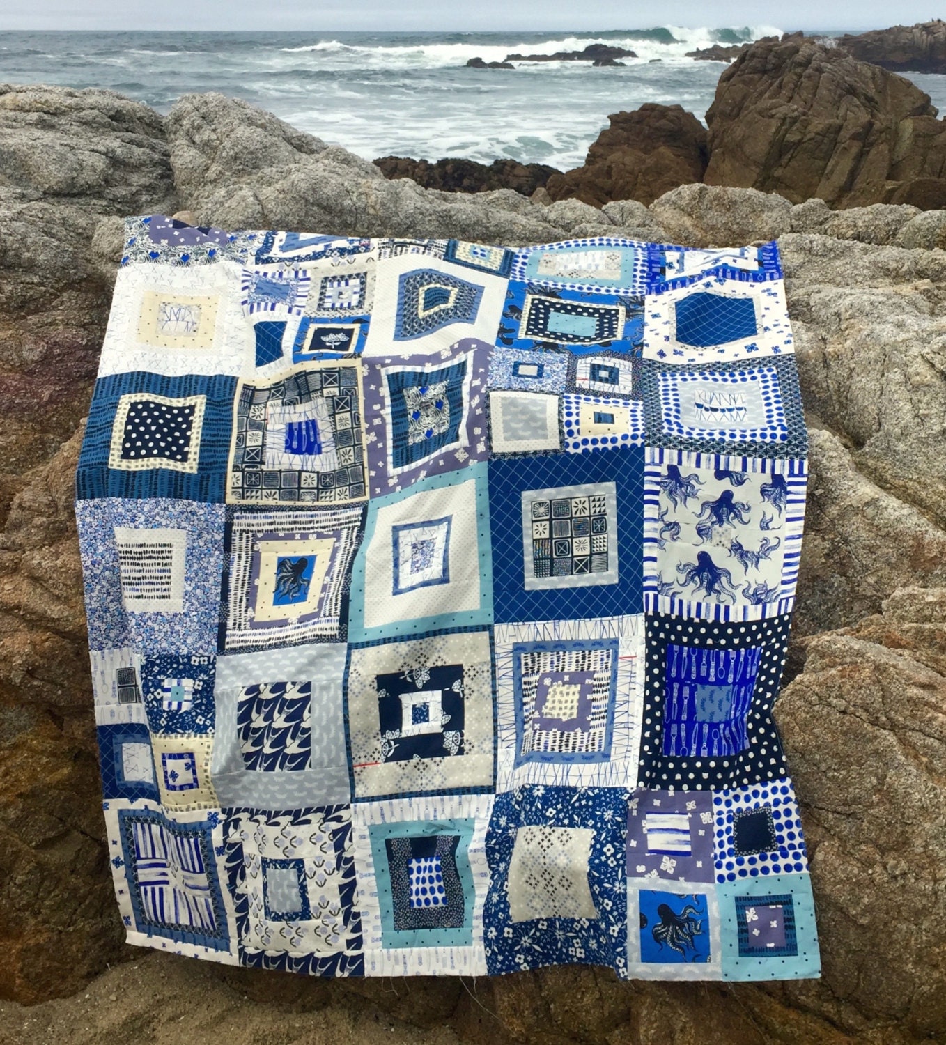 PDF Freestyle Log Cabin Quilt Pattern