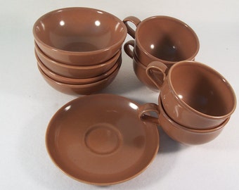 Russel Wright Iroquois Nutmeg Cocoa Mocha Dinnerware Mixed Lot S492
