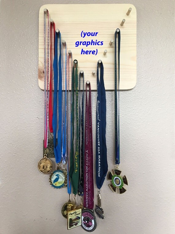 Sports Medals Display Rack Awards Ribbons by ActionCraftworks2