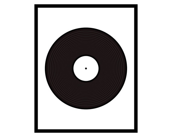 vinyl record printable vinyl record art vinyl by hedehede