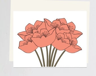 Tulip bouquet Greeting Card