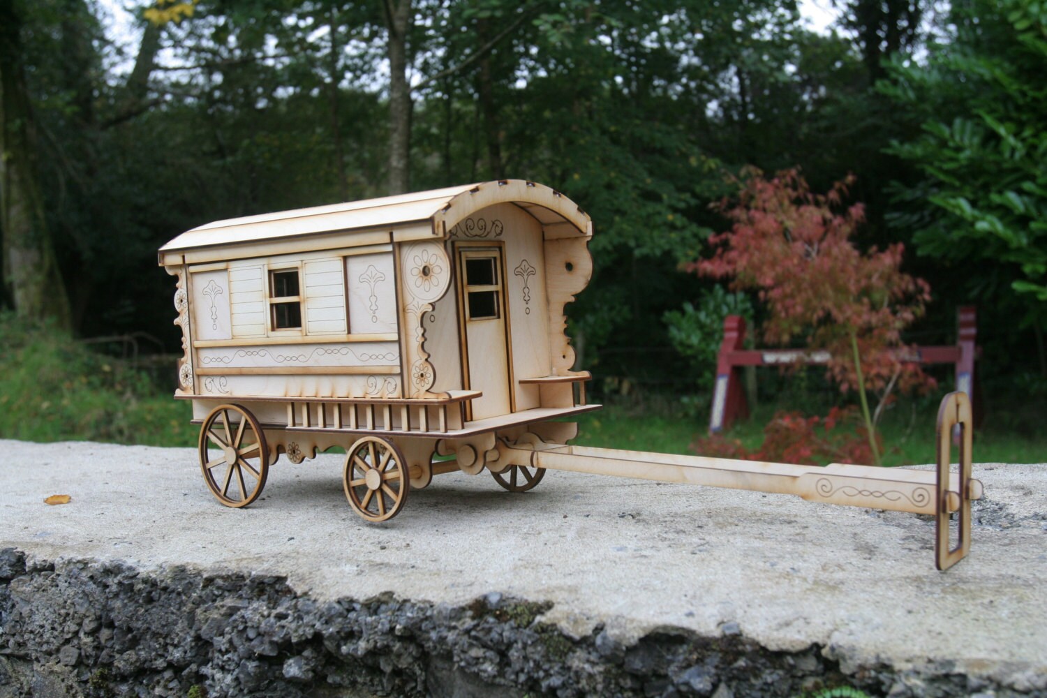 Laser cut Burton Gypsy Wagon Trailer caravan Kit