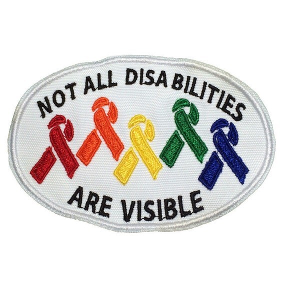 Not All Disabilities are Visible Rainbow Awareness by RiverDogGear