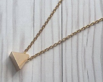 Pretty Pyramid's | Gold Pyramid Choker