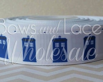 3 yard roll, Phone Booth Custom Grosgrain Ribbon, Bows, DIY, Crafts, Hair accessories