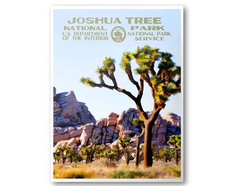 Joshua Tree National Park Travel Poster