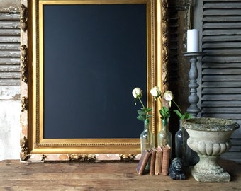 Vintage French gilt frame with new chalkboard centre